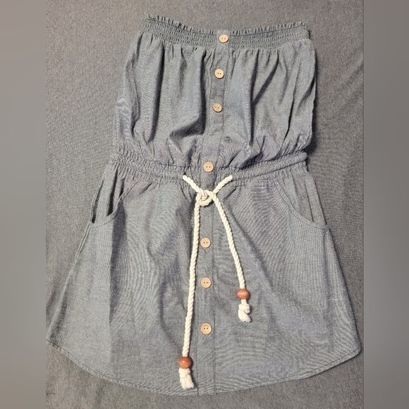Derek Hearts Button detail tie waist dress - Picture 1 of 5